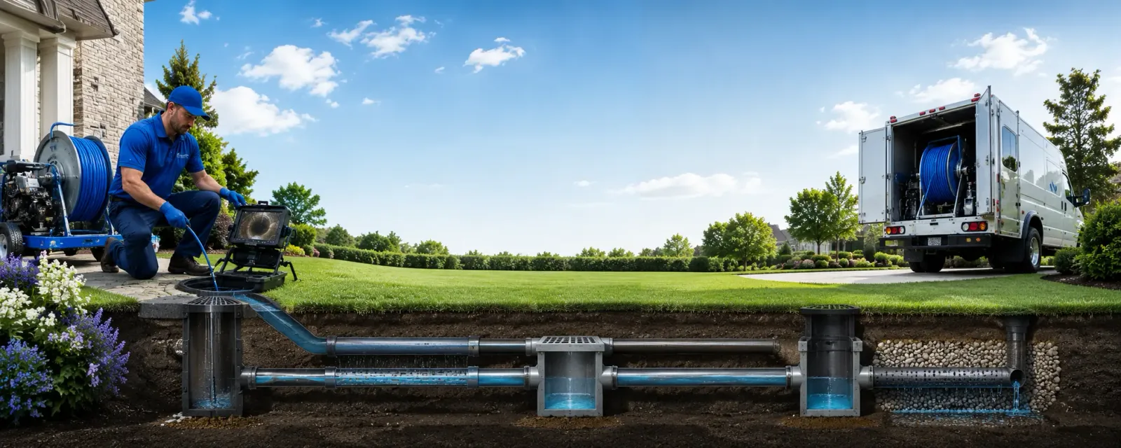 Outdoor drain cleaning information for Plain City, OH